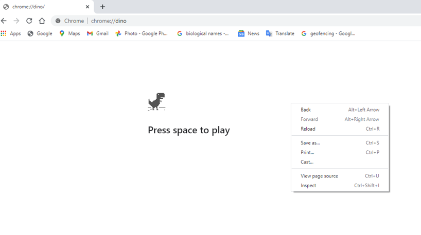 How to hack the Chrome dinosaur game